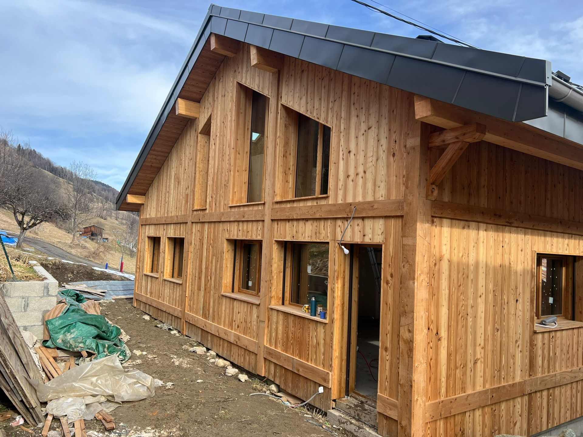 Bardage chalet en mélèze