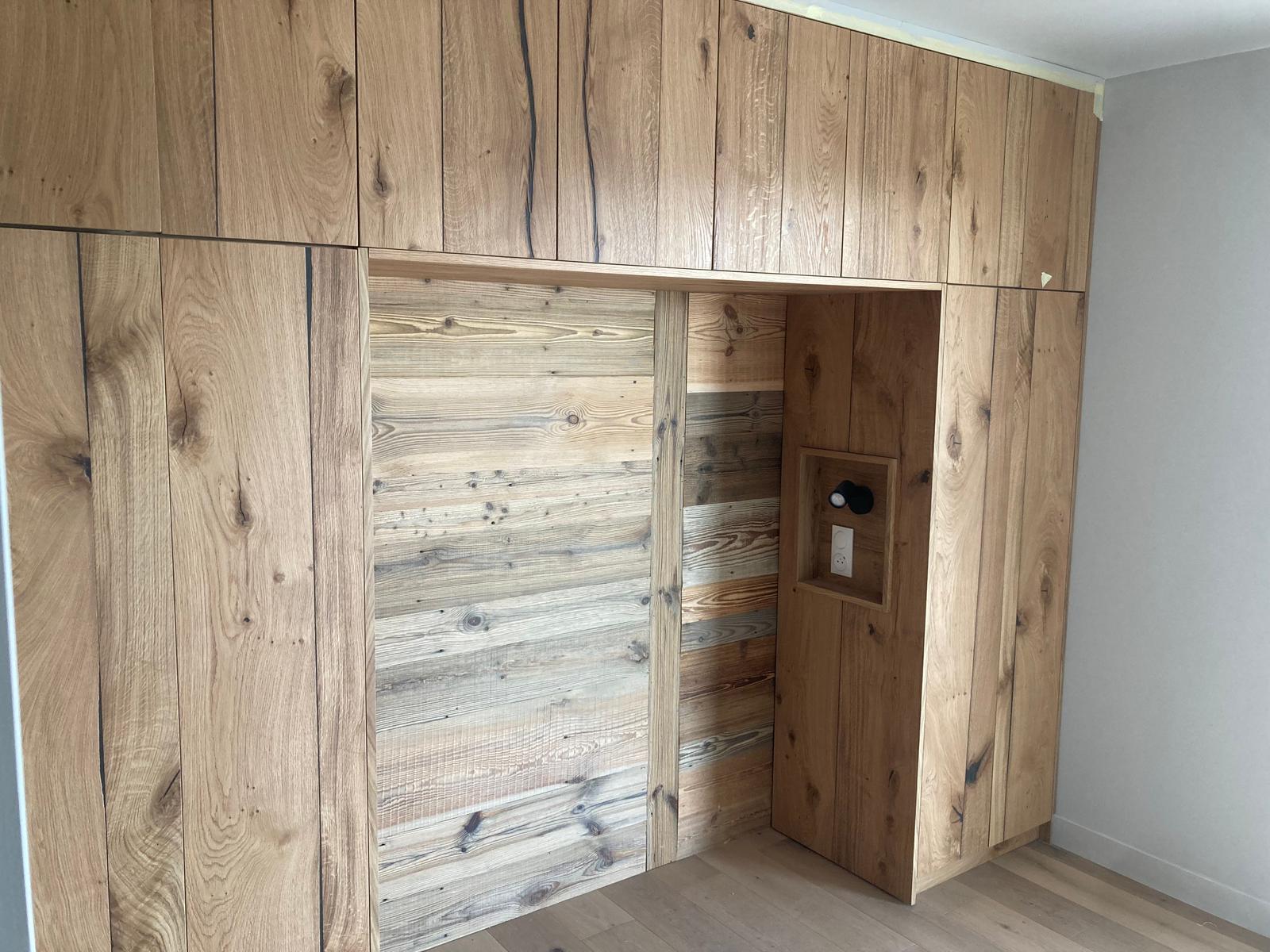Placard sur mesure chêne & vieux bois